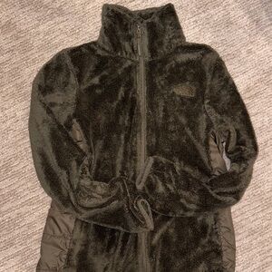 The North Face Plush Fleece Jacket in Dark green